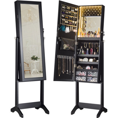 Armoire à bijoux avec miroir Marquisia