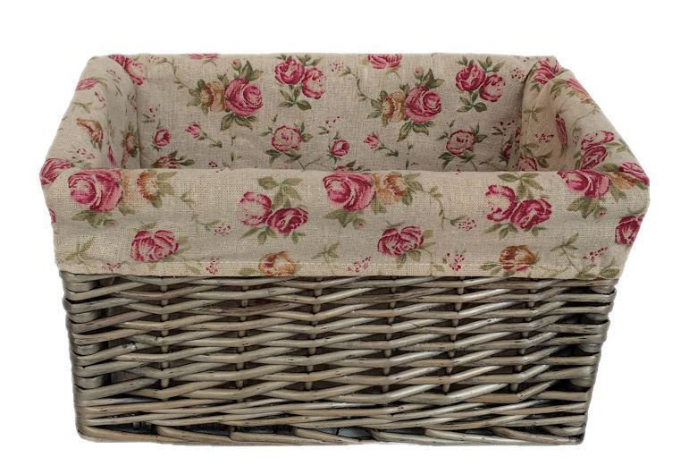 Lily Manor Wicker Decorative Basket, 17cm H x 33cm W x 20cm D