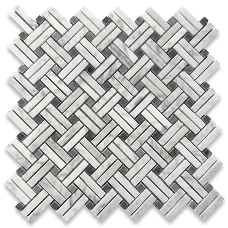 Carreau de mosaïque en marbre 12 po x 12 po