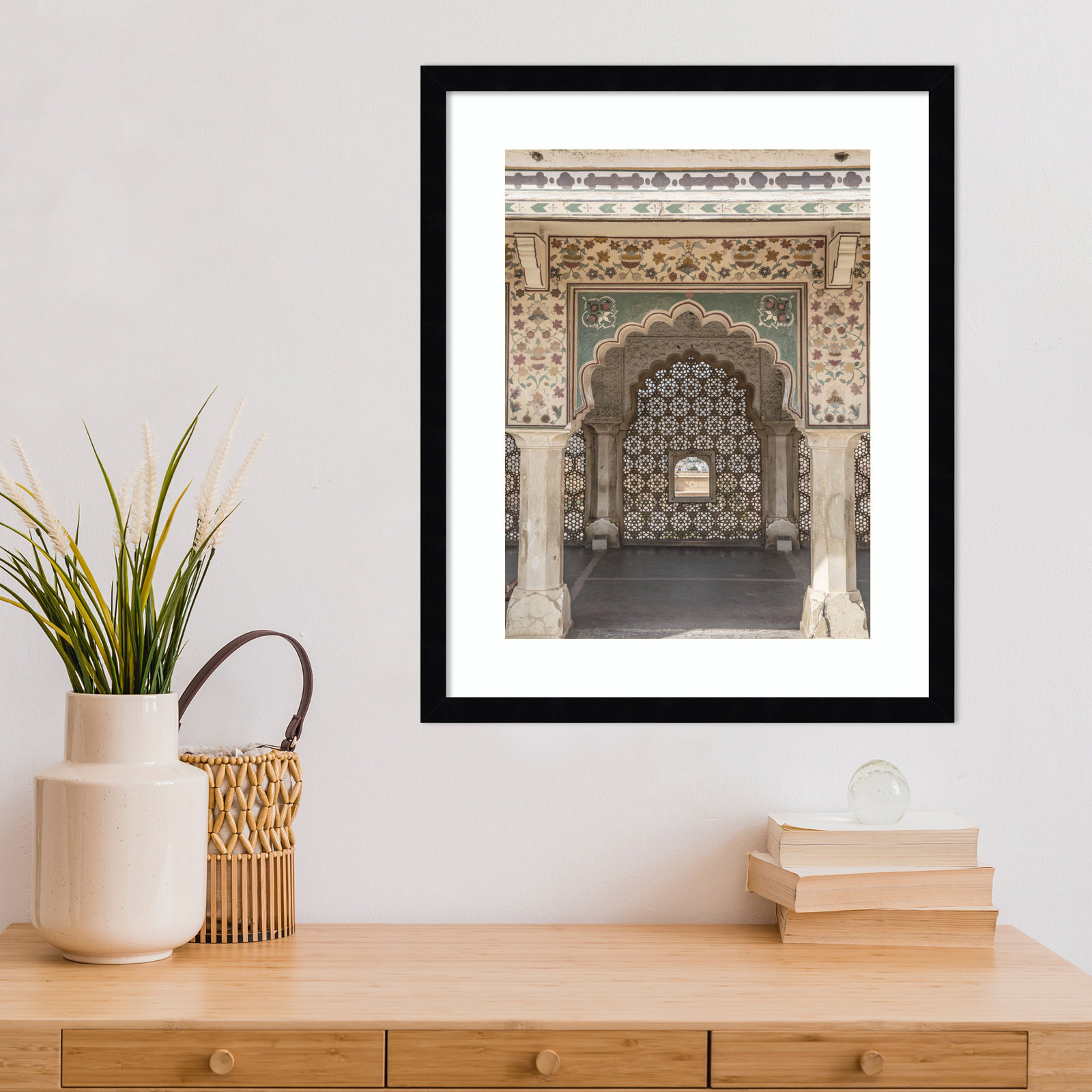 Daisey "Desert Palace" Print, Black, 21" H x 17" W