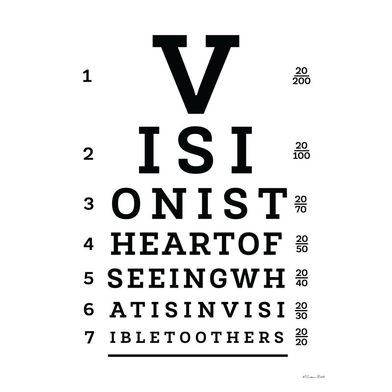 Tableau des yeux Vision par Susan Ball, H 18 po x l 12 po