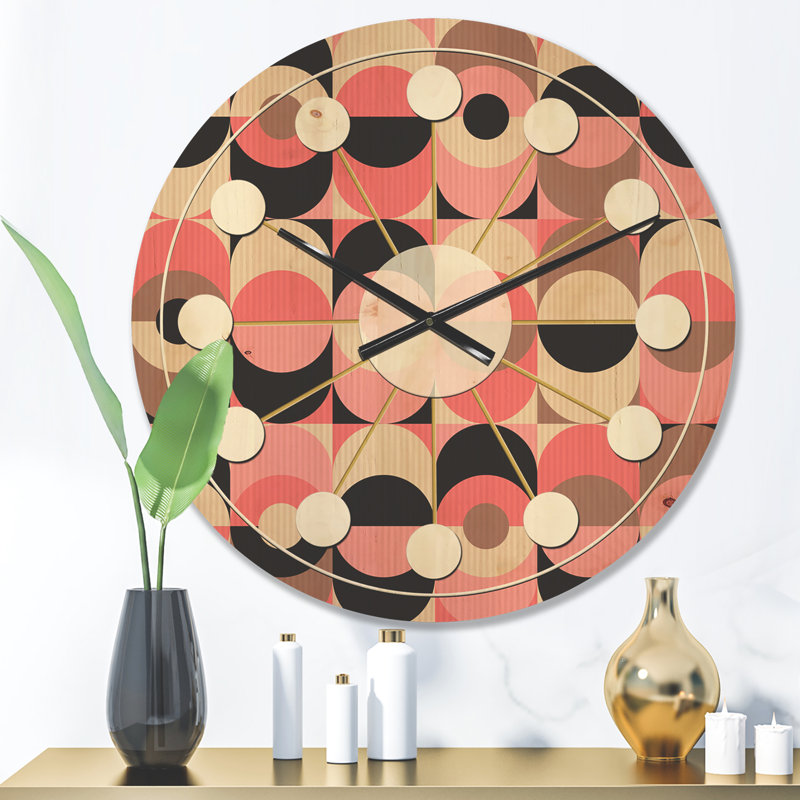Horloge murale rétro Mid-Century, Petit