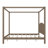 Damine Canopy Bed with Headboard and Support Legs，bed frame,platform bed-1905683160-1907221705