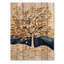 Hiver récolte lueur de châtaignier III - Art mural traditionnel sur bois de pin naturel-421858739