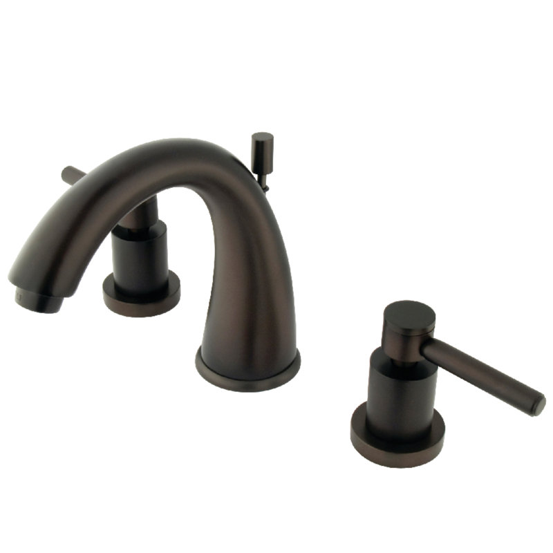 Robinet de salle de bain espacé Kingston, Bronze huilé