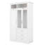 Armoire penderie avec 3 tiroirs à DEL
