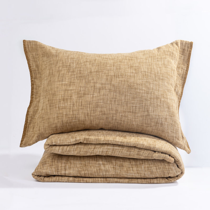Taie décorative Drew, ocre, très grand, Taie décorative double TG