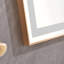 Miroir de salle de bain mural 60 * 36 à DEL avec lumière élevée et anti-buée à contrôle séparé