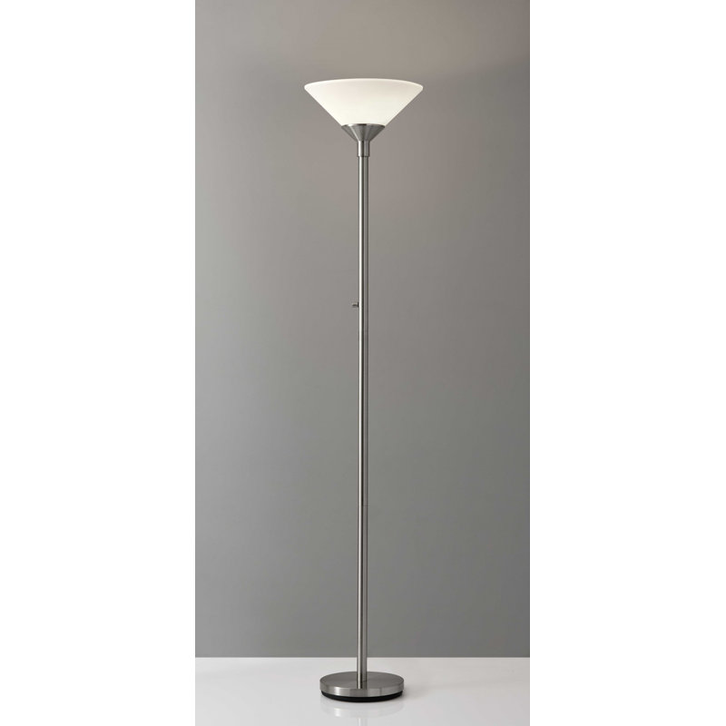 Traditional Floor Lamp, Silver