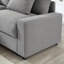 Canapé d'angle modulaire Cloud en forme de U de 310 cm (122 pouces), canapé-lit en polyester pour salon, appartement et bureau, 4 places avec 2 poufs, petit espace, moderne, montage facile