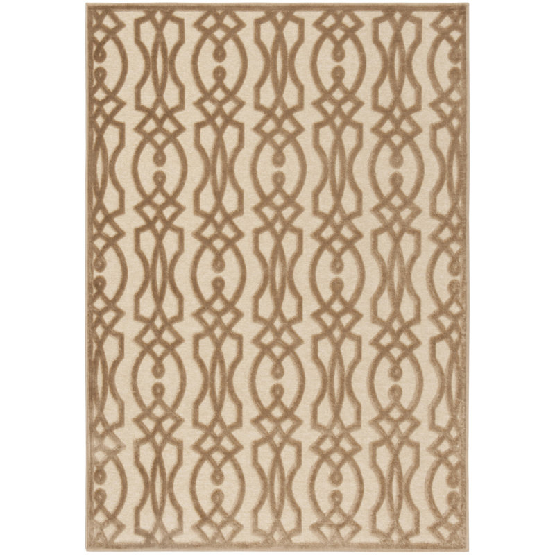 Tapis géométrique Jamon Martha Stewart Performance, Rectangle 4 pi x 5 pi 7 po