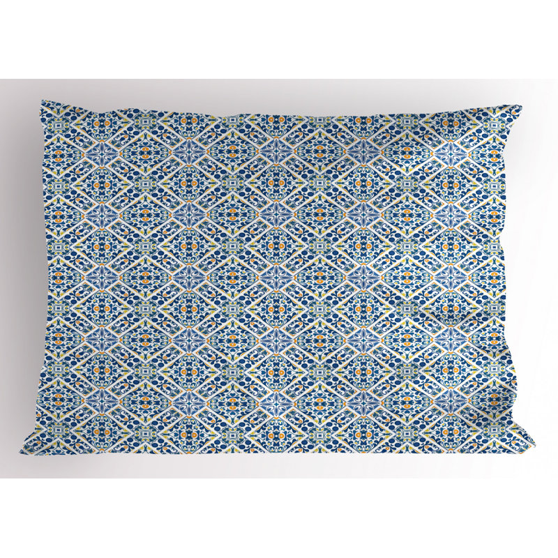 Retro Polyester Sham Set, Queen