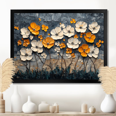 «Desert Blossom Of Pansies In Winter I», reproduction d'art sur toile encadrée