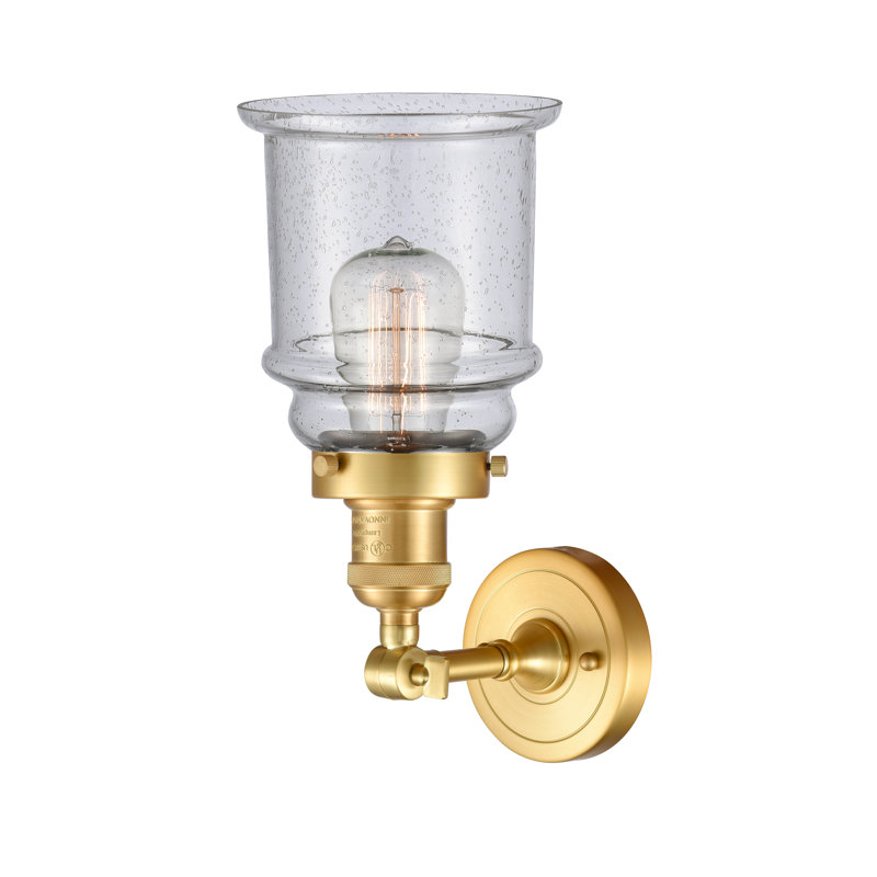 Galaviz Armed Sconce, Seedy, Satin Gold