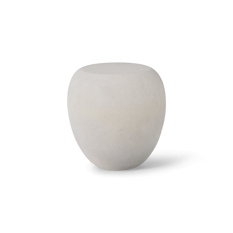 River Stone Side Table, Ivory