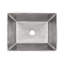 Lavabo vasque rectangulaire en cuivre martelé 17 po