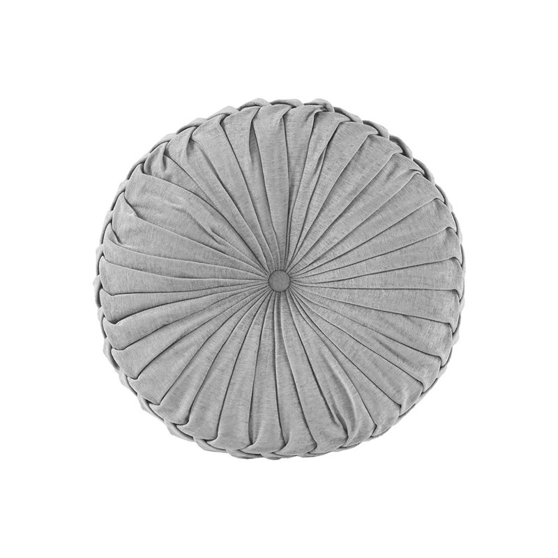 Coussin en chenille, Gris