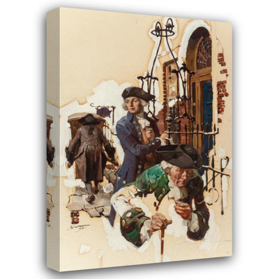 "The Callers" by  Dean Cornwell - Gallery Wrap Canvas Wall Art