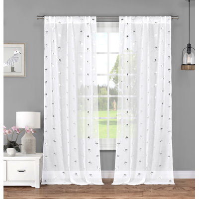 Lucinda Semi Sheer Curtain Pair