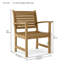 Victoria Outdoor Teak Dining Armchair