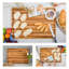 BEEFURNI Premium Teak Wood Cutting Board with Edge Grain-984031763