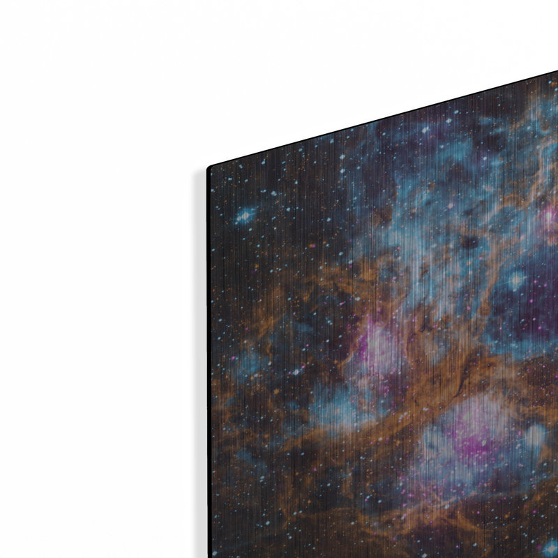 «Cosmic Winter Wonderland», art mural en métal, H 12 po x l 16 po