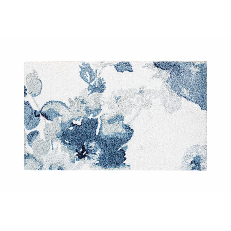 Bella Floral Bath Rug, 28" W x 47" L