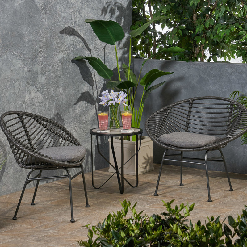 Chaise Cool Basket pour espace de loisirs extérieur - gris, fer et plastique, 29,48 po Hauteur, 22,76 po de largeur, 35,93 po de profondeur, 11,64 lb, assemblage requis