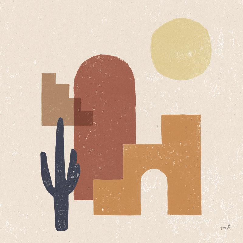 Desert Arches II sur toile, H 20 po x l 20 po x P 1,25 po, Non, Cadre doré simple
