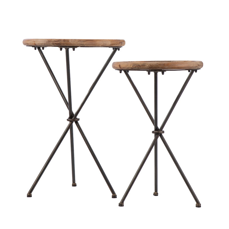 Ensemble de 2 tables d'appoint Crellon