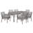 Aura 7-piece Wicker Rattan Outdoor Patio Set-41109044
