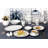 La Luna Bone China Dinnerware Set 57 Piece - Service for 8
