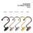 Zinc Shower Curtain Hook-60023785