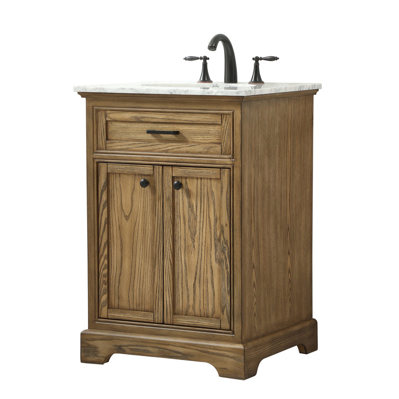 Ensemble de meuble-lavabo simple 24 po Hermes, Bois flottant