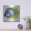 Beachcrest Home ™ «Fish 1 Blue Yellow» par Olga et Alexey Drozdov, art mural en métal-1344486177