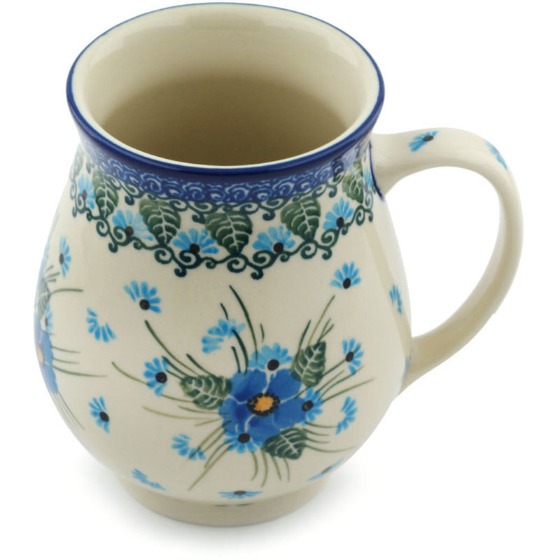 Forget Me Not Stoneware Coffee Mug