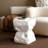 Laigha Outdoor Cube-Shaped Magnesium Oxide Side Table