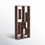 Blevens 86" H x 41" W Solid Wood Geometric Bookcase-945906256