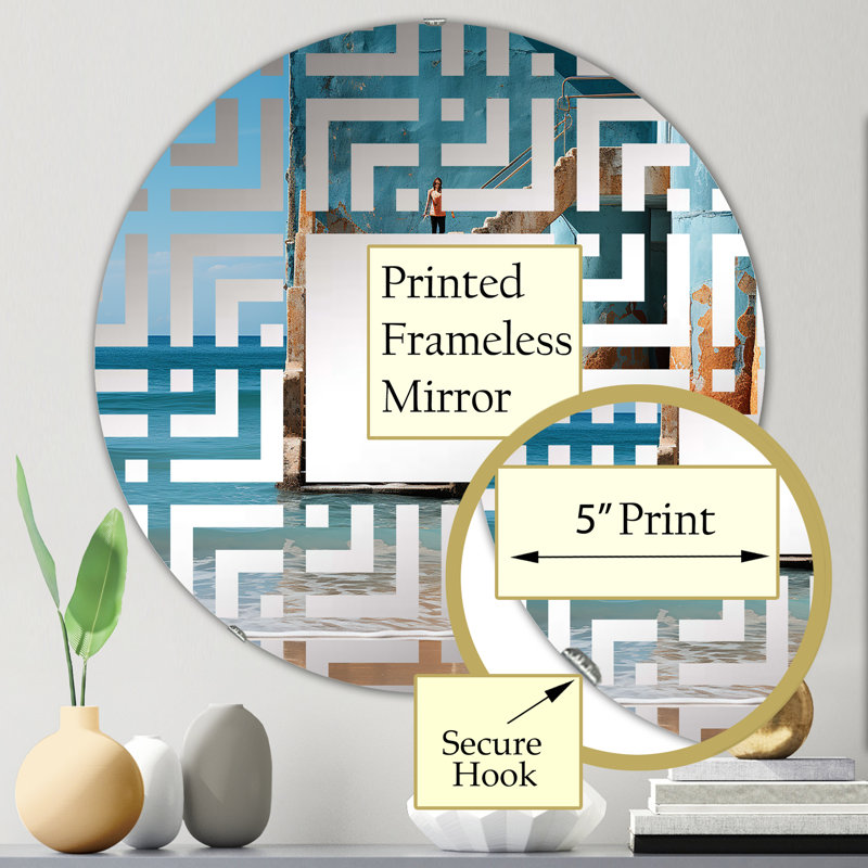 Miroir mural rond, 23,6 po x 23,6 po