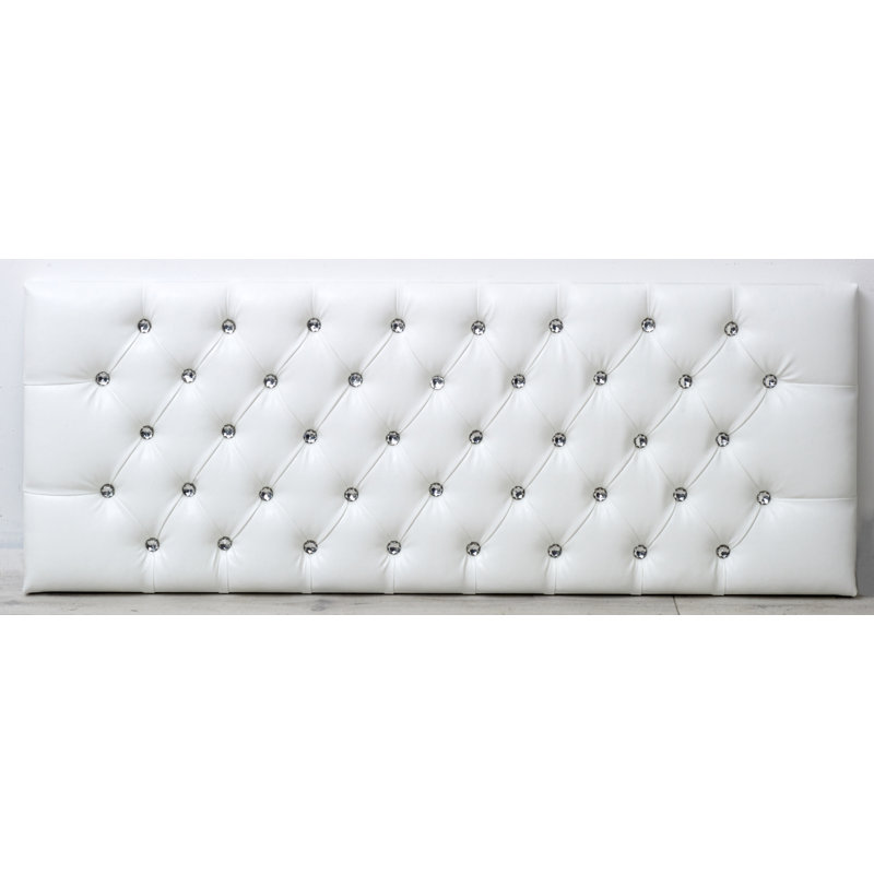Pamphilos Upholstered Headboard, Single (3'), White
