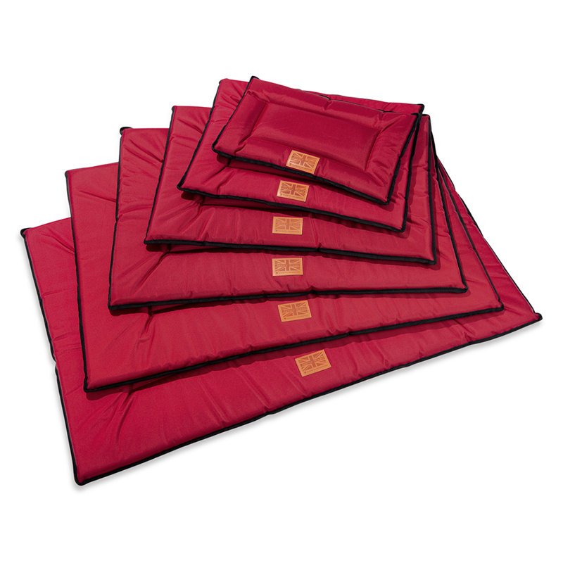 Orthopedic Polyester Pet Bed, Maroon, 2.5cm H x 61cm W x 91cm D