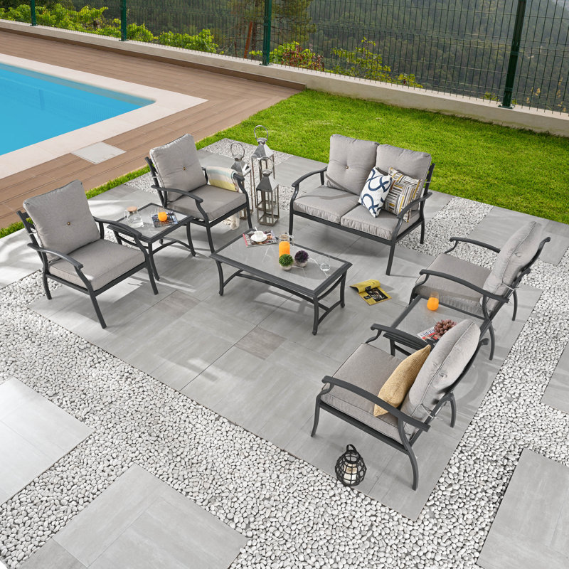 10-Piece conversation set, Gray