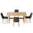 Kitchen Dining Set, 63'' Dining Table with 32.8'' Upholstered Dining Chairs(Table 4Chairs)-126089428-126089429-126089431