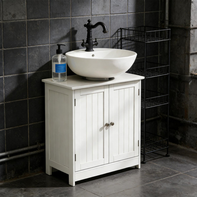 Élégant meuble de rangement à piédestal