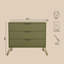 Commode vert olive