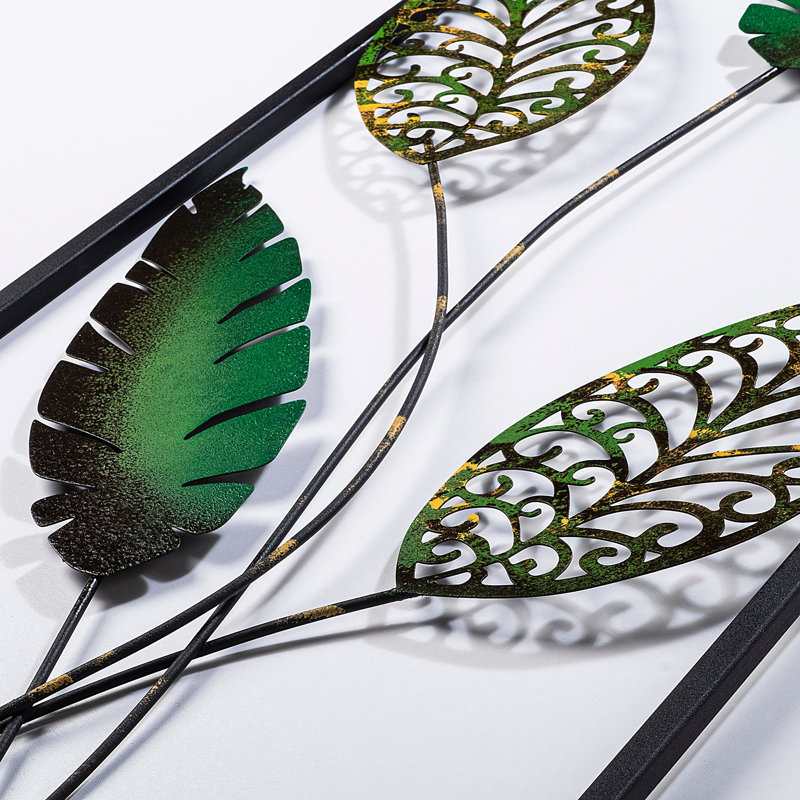 Handmade Decorative Metal Wall Accessory, 12.6 x 35.4 inches | 100% Metal, Thickness: 0.06 inches | Unique Hand-Painted Design, Perfect for Home Decor | Versatile Wall Hanging with Distinctive Color Variations