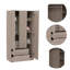 Armoire 2 portes 3 tiroirs Rowaton-1134321742