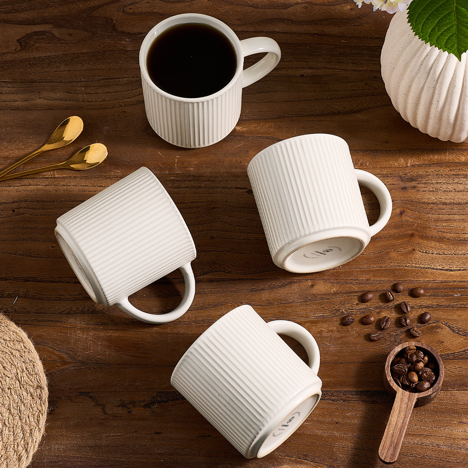Cinnamon Brown Ceramic Mug, Oat