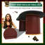81.9" 10-Player Oval Wood Grain Poker Table
