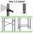 Agassiz Metal Adjustable Freestanding Over The Toilet Storage-544799715